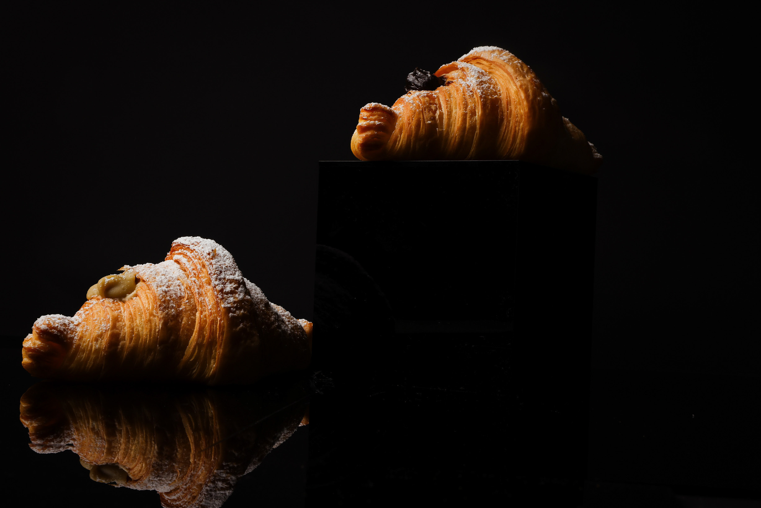 Mini pistachio croissant